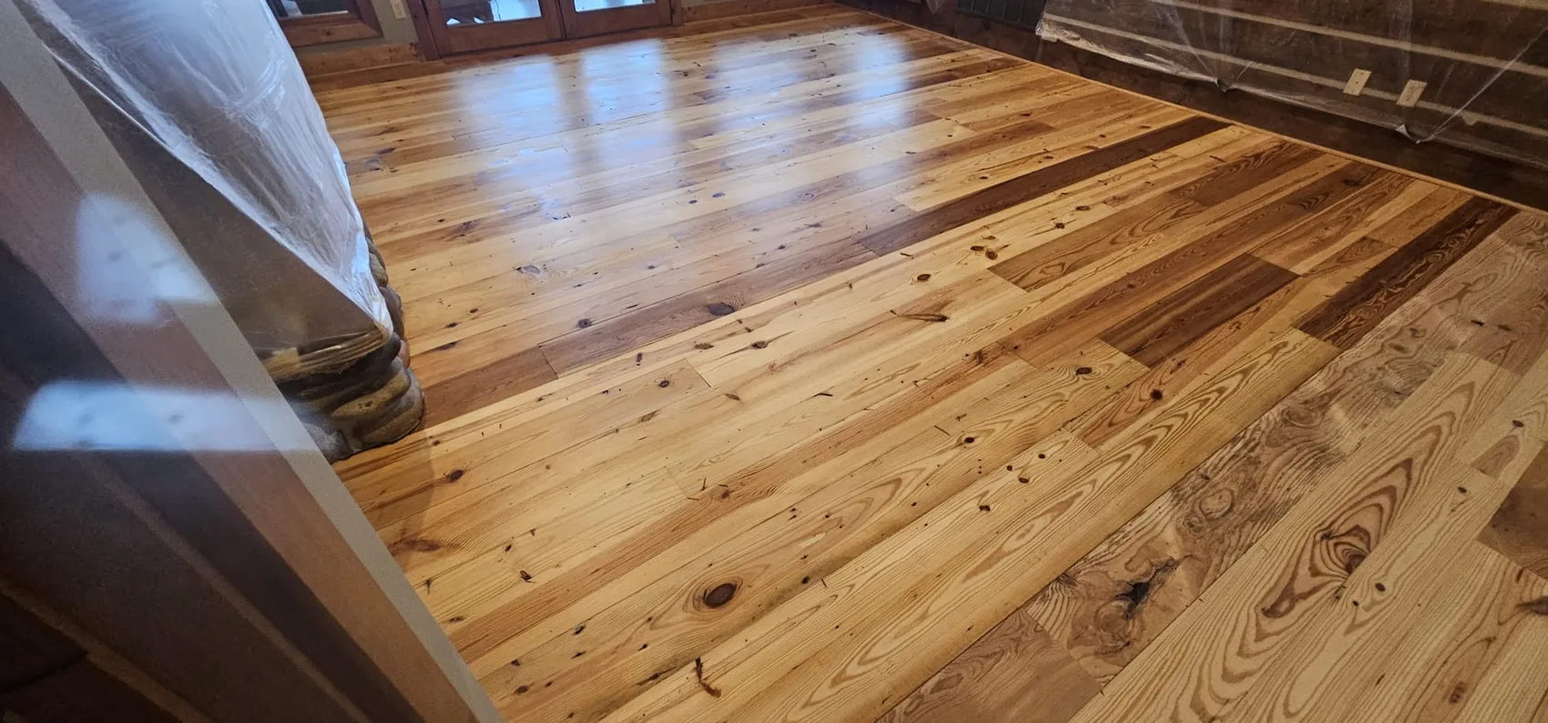 Natural plank flooring