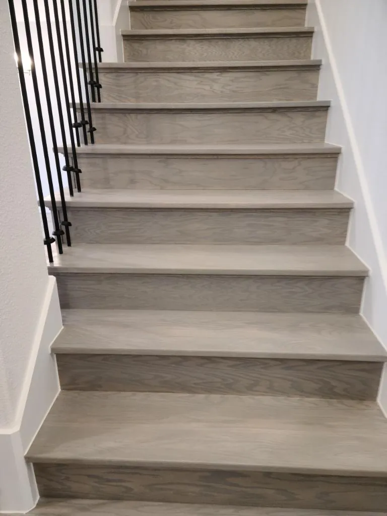 Hardwood staircase